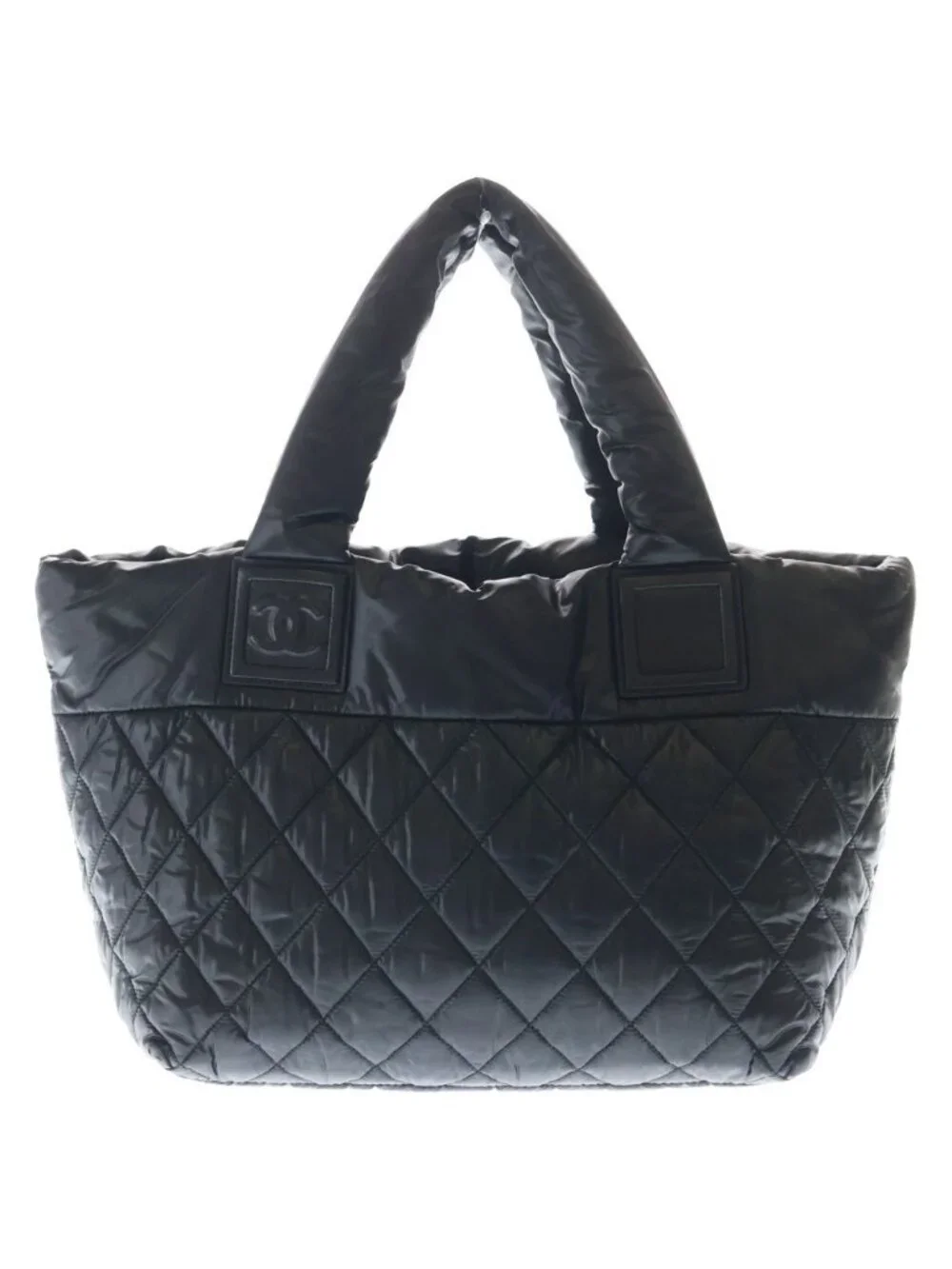 Chanel Coco Cocoon Tote PM Handbag Black